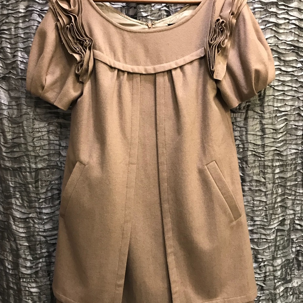Ryu vintage coat dress floral accents